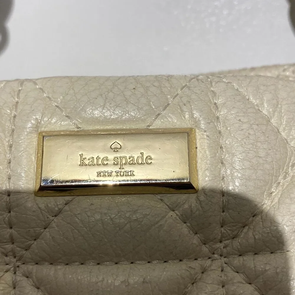 Kate Spade Women's Black White‎ Quilted Leather Chain Strap Shoulder Bag
